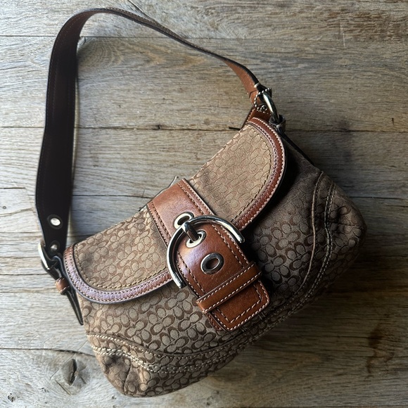 Y2K Vintage SoHo Coach Purse 
Monogram Coach Bag Y2K - Picture 1 of 7